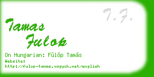 tamas fulop business card